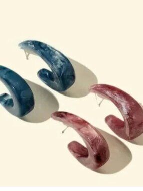 ✨ FREE Tortoise Hoop Cuff Boho Peasant Hipster Hippie Art Deco Farm Earrings